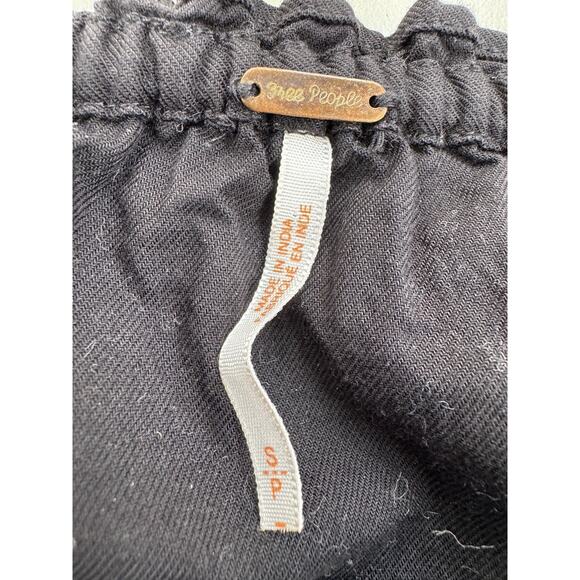 Free People Fleur Du Jour Floral Embroidered Off Shoulder Mini Dress Sm Black - Picture 13 of 16